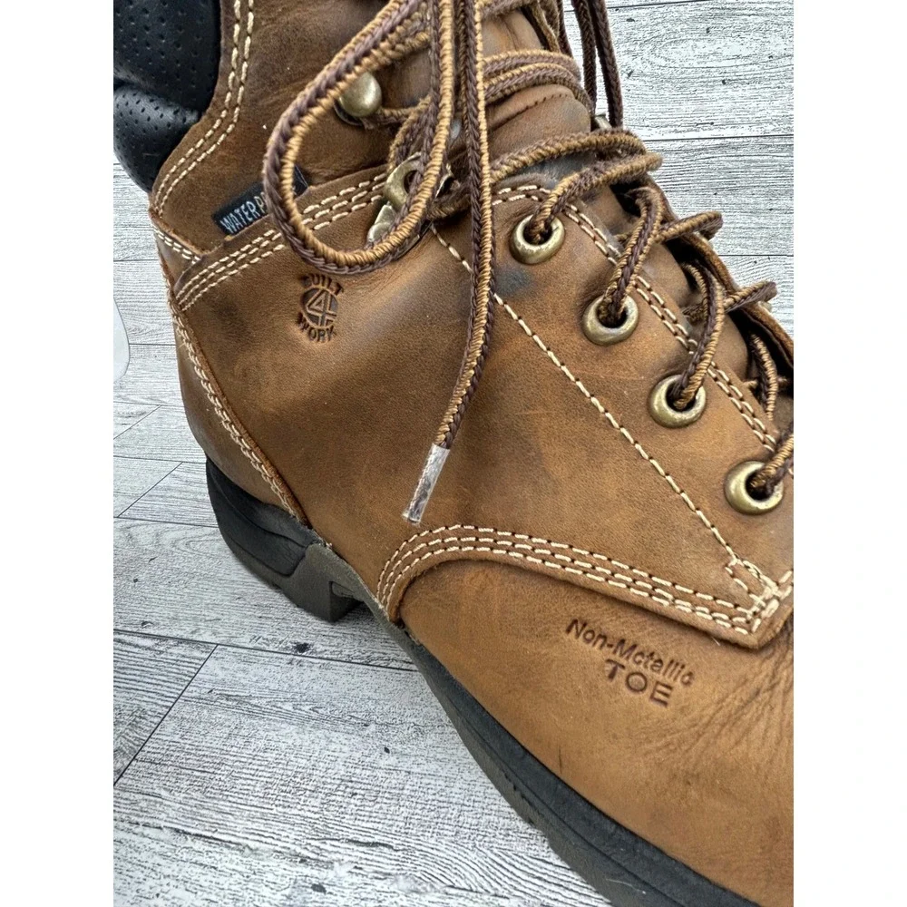Carolina Work‎ Boots Waterproof Non Slip Leather Steel Toe Men 14D